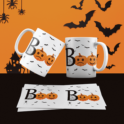 Pack 30 Artes Canecas Halloween 