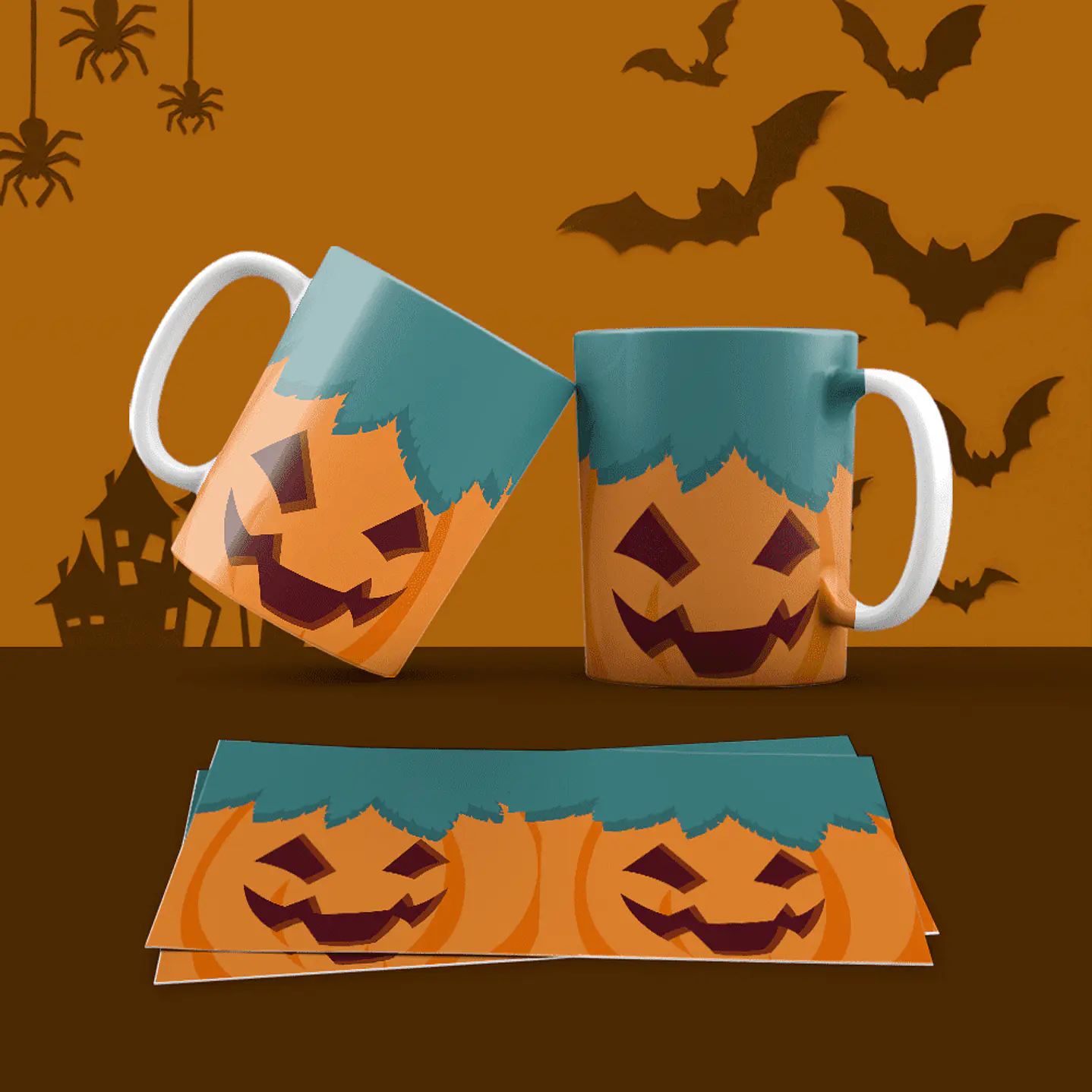 Pack 30 Artes Canecas Halloween  12