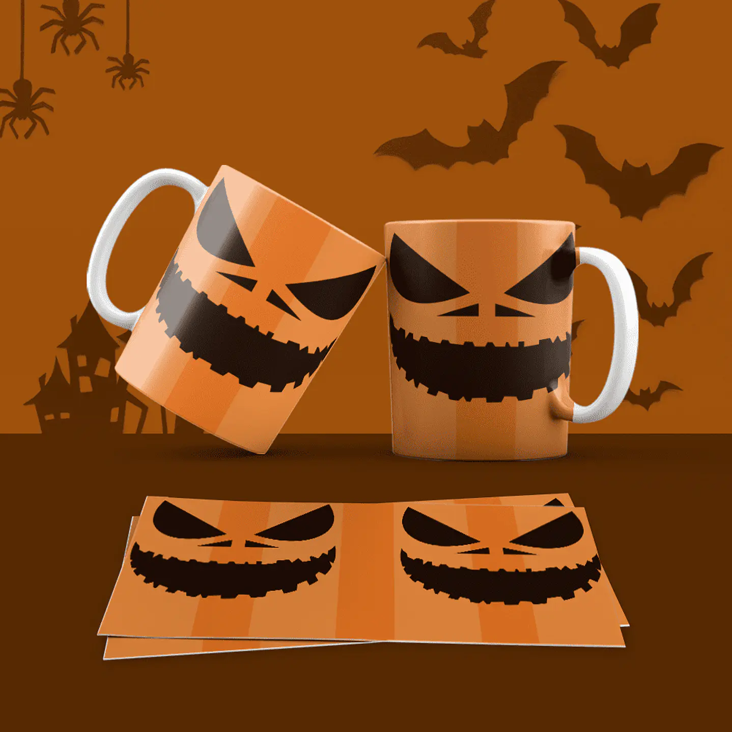 Pack 30 Artes Canecas Halloween  14