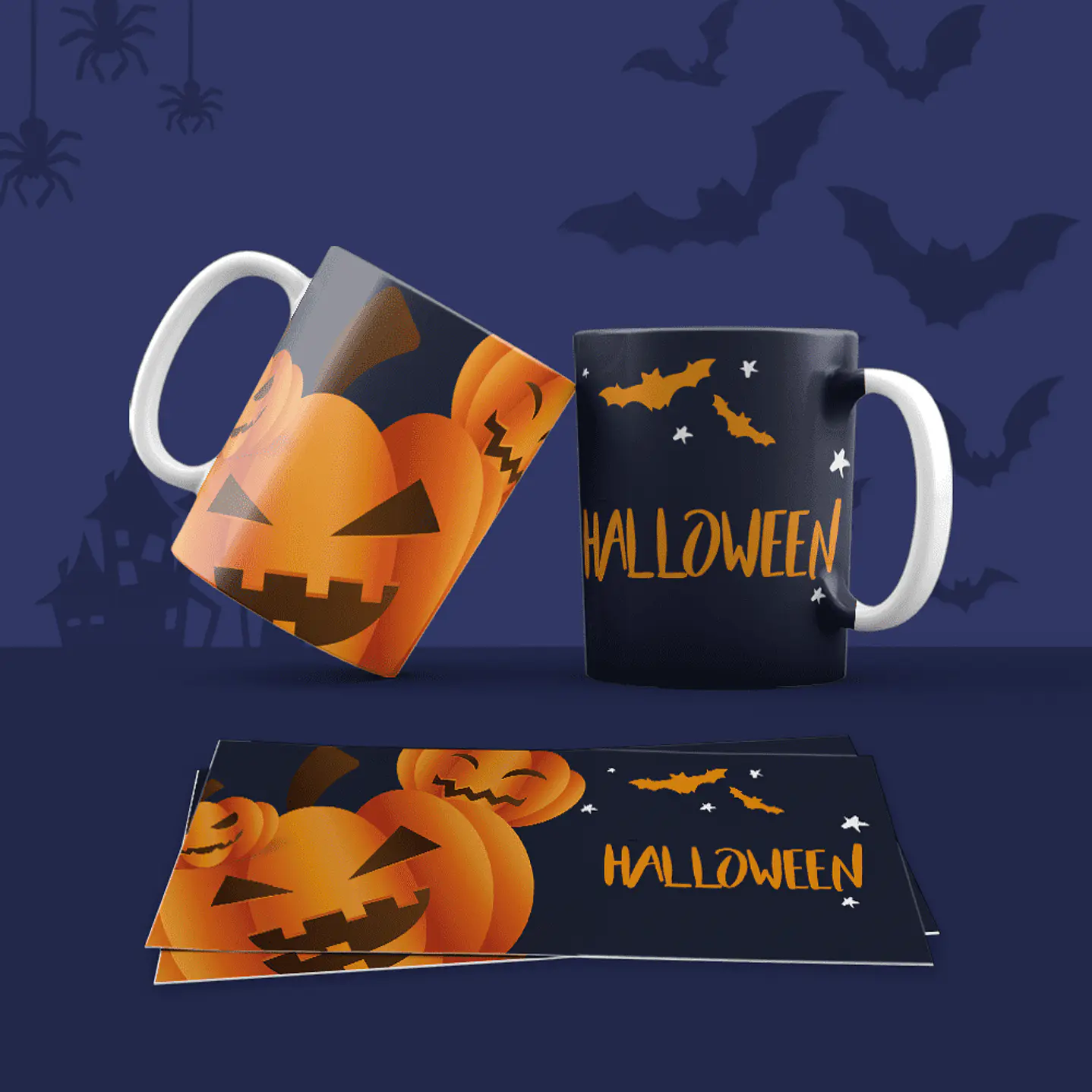 Pack 30 Artes Canecas Halloween  19