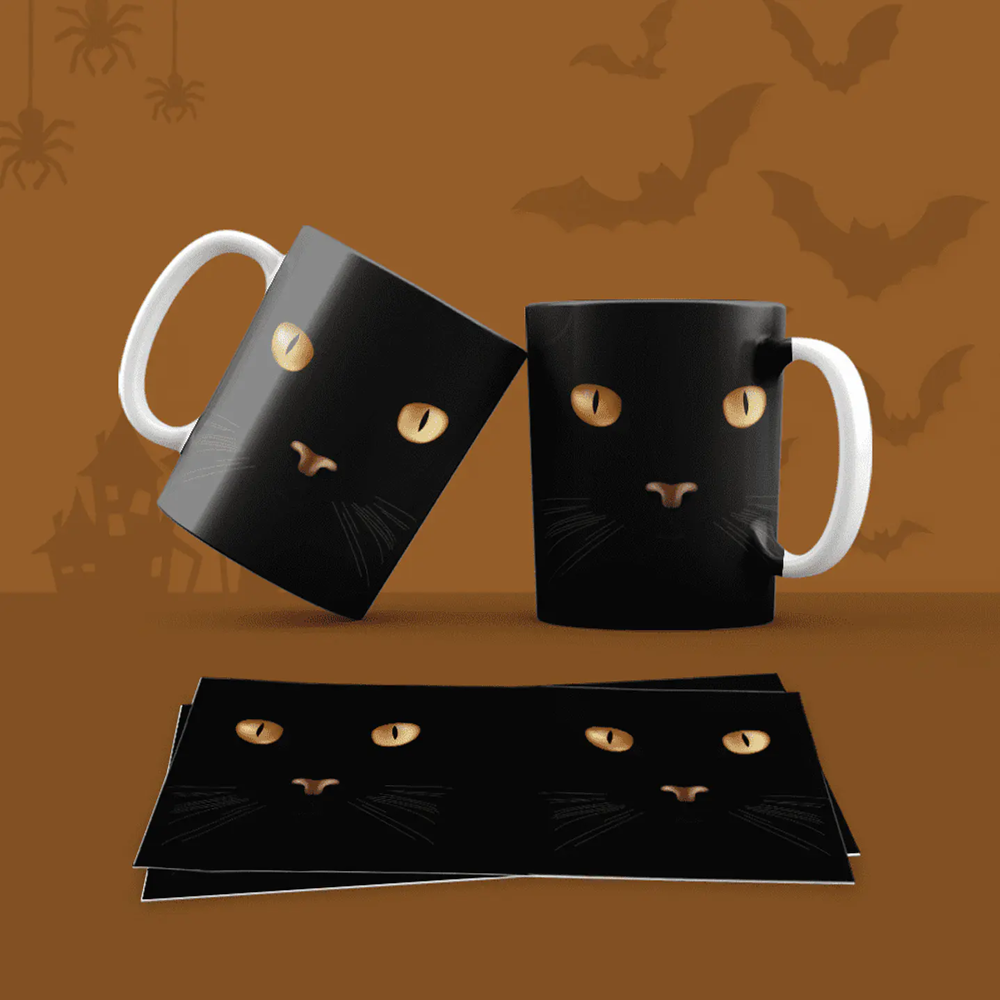 Pack 30 Artes Canecas Halloween  25