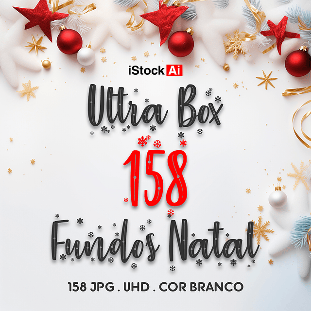 Ultra Pack 158 Fundos JPG Natal Ano Novo Branco