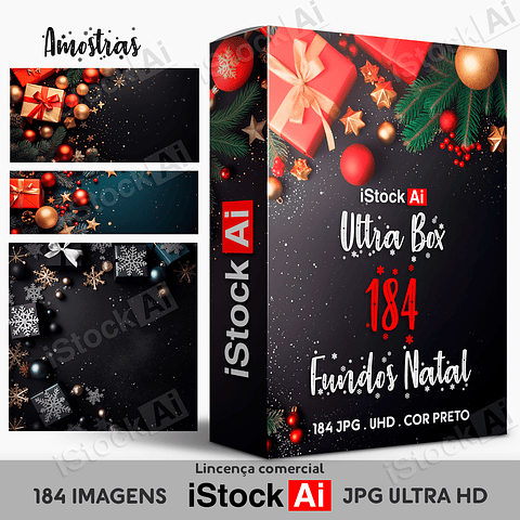 Ultra Pack 158 Fundos JPG Natal Preto