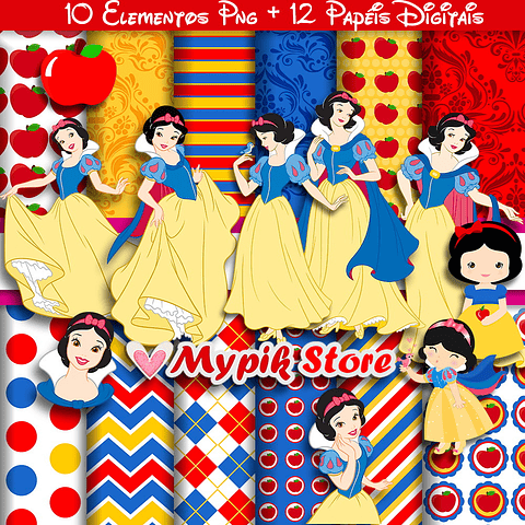 Kit Digital Blanco de Nieve Disney
