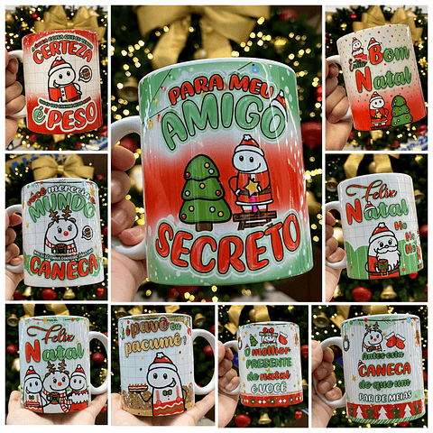  Artes para Canecas Flork Natalino  