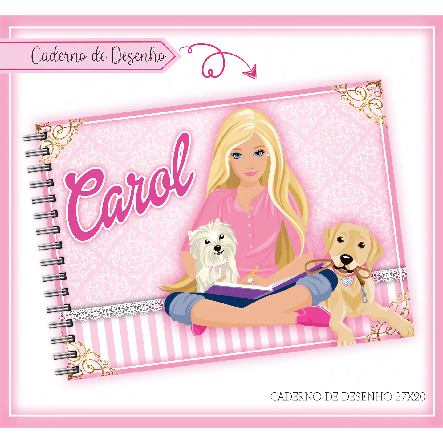 Kit Digital Encadernação Barbie Completo 5