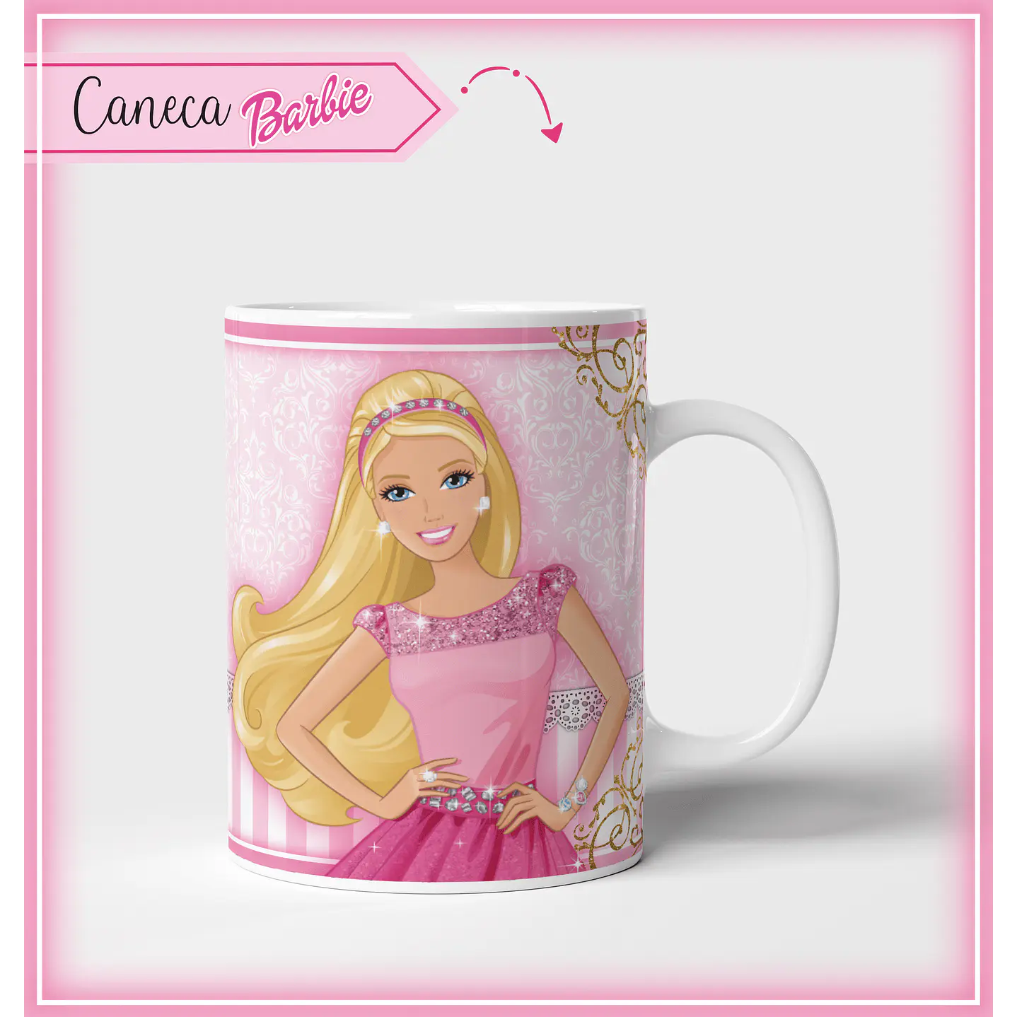 Kit Digital Encadernação Barbie Completo 6