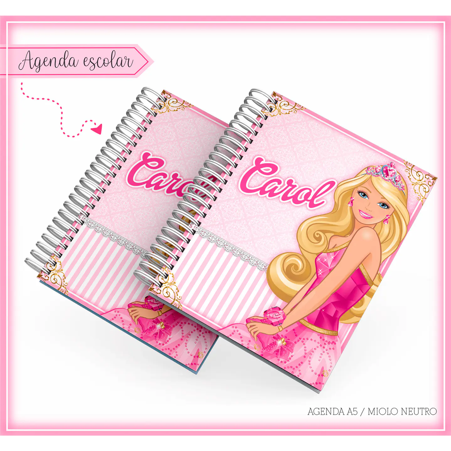 Kit Digital Encadernação Barbie Completo 9