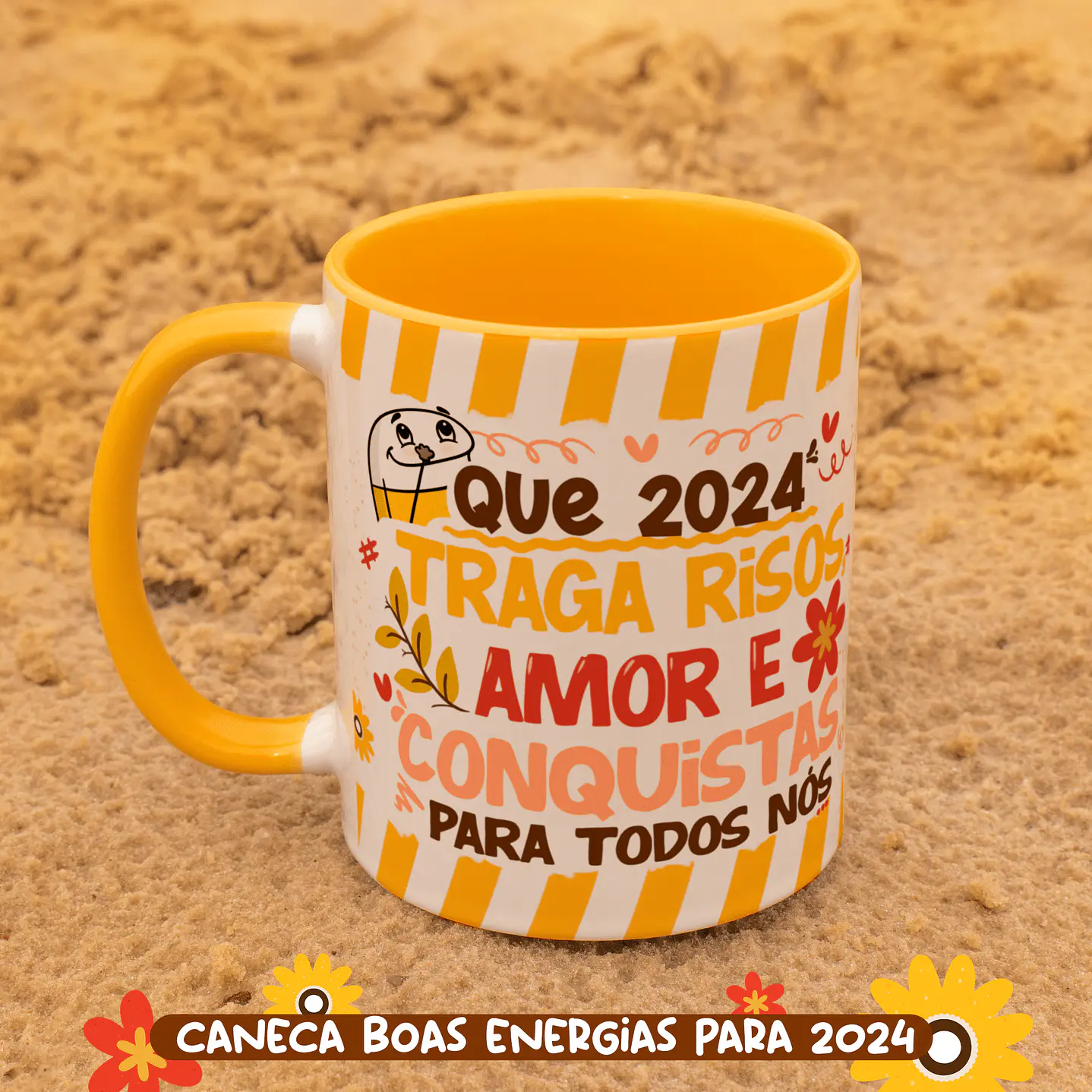 Kit Digital 20 Artes PNG Flork para Canecas Ano novo 2024 3