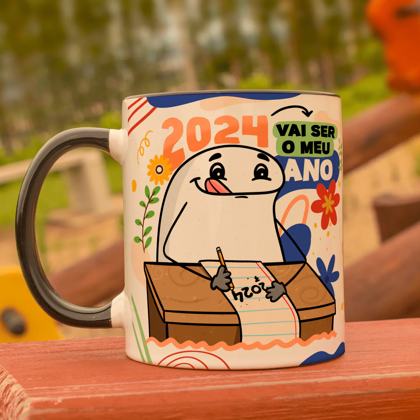 Kit Digital 20 Artes PNG Flork para Canecas Ano novo 2024 14