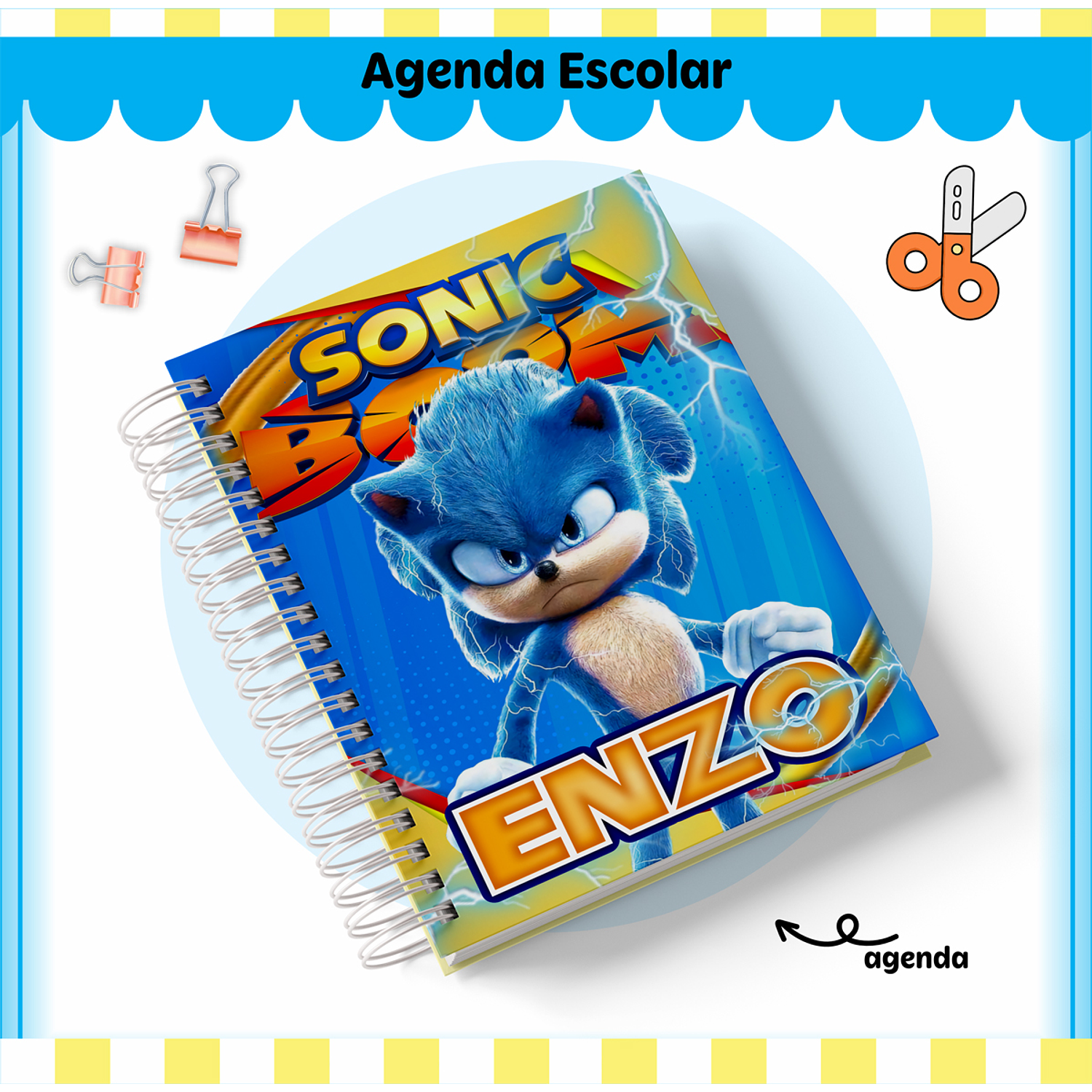 Kit Digital Encadernação Sonic Completo 4