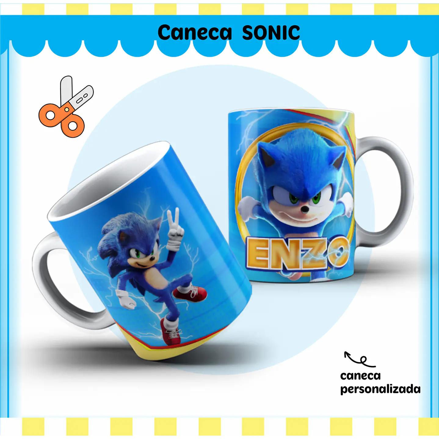 Kit Digital Encadernação Sonic Completo 11