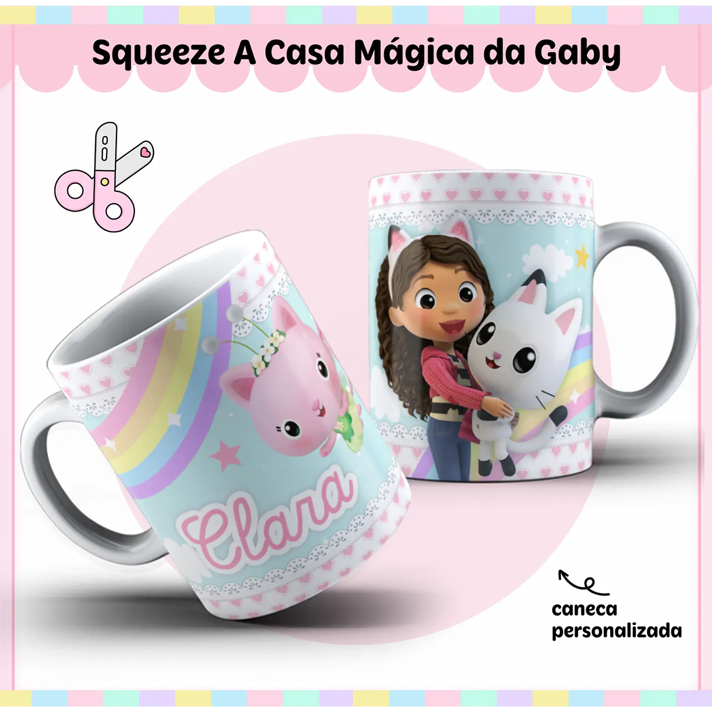 Kit Digital Encadernação A Casa Mágica da Gabby 4