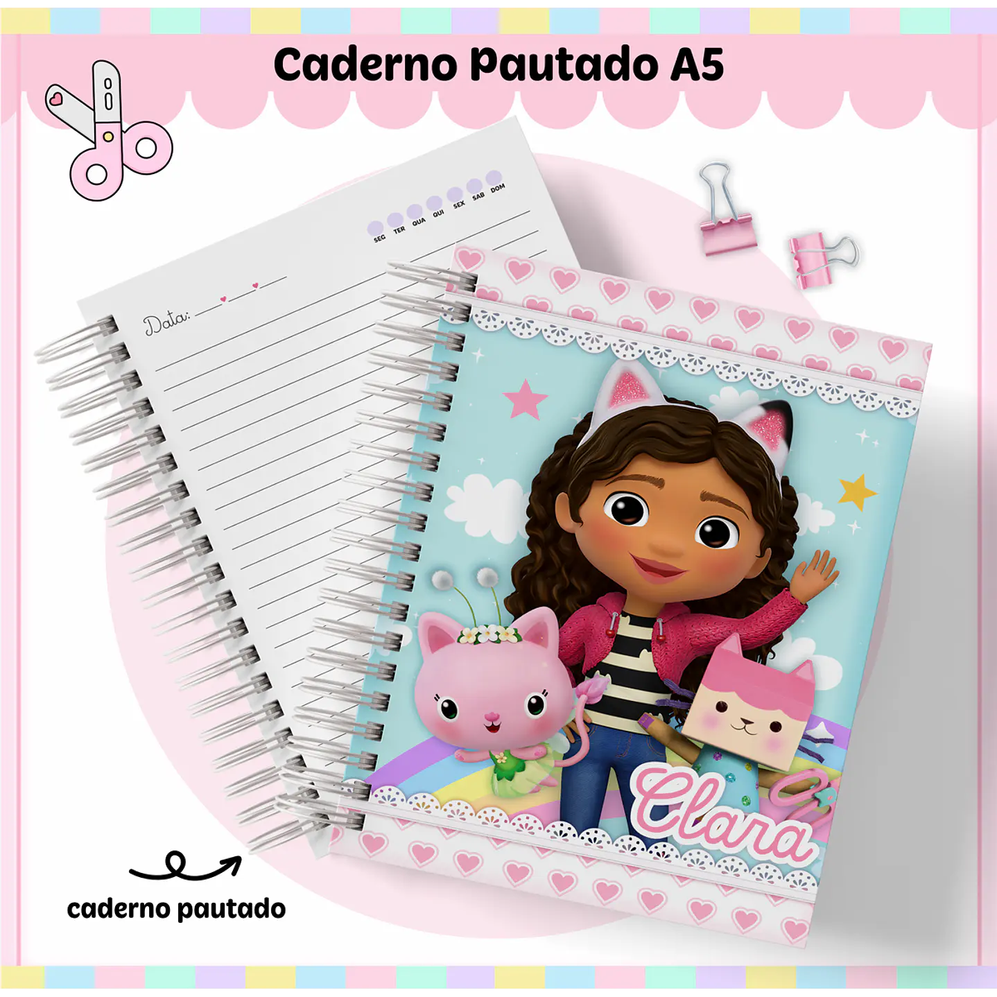 Kit Digital Encadernação A Casa Mágica da Gabby 10