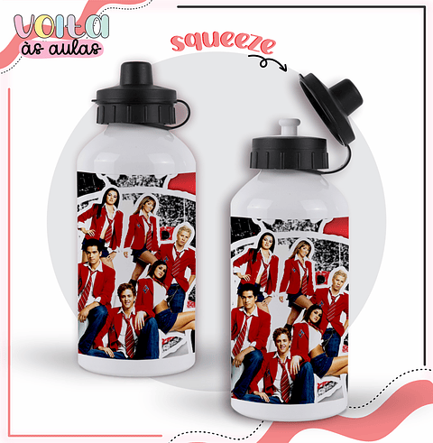 Kit Digital Etiqueta Escolar Rebelde mais Brindes