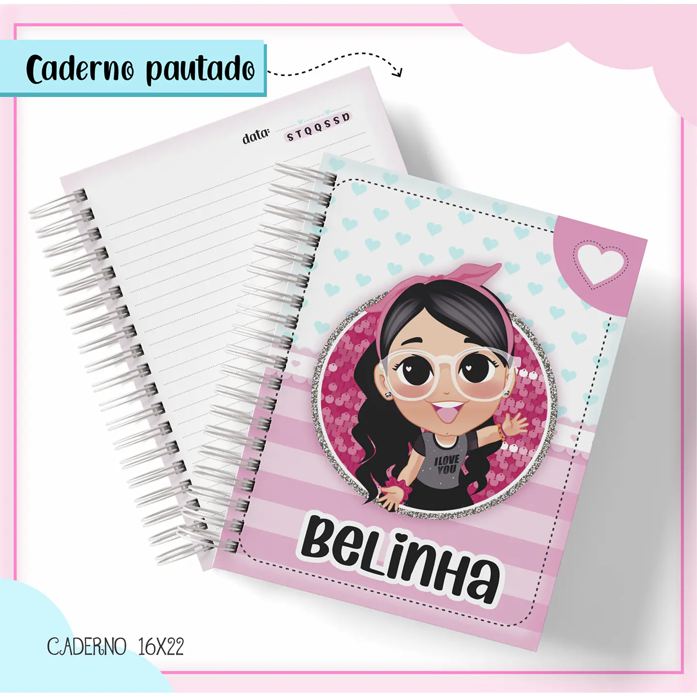 Pack Encadernação escolar Luluca - Volta as Aulas 3