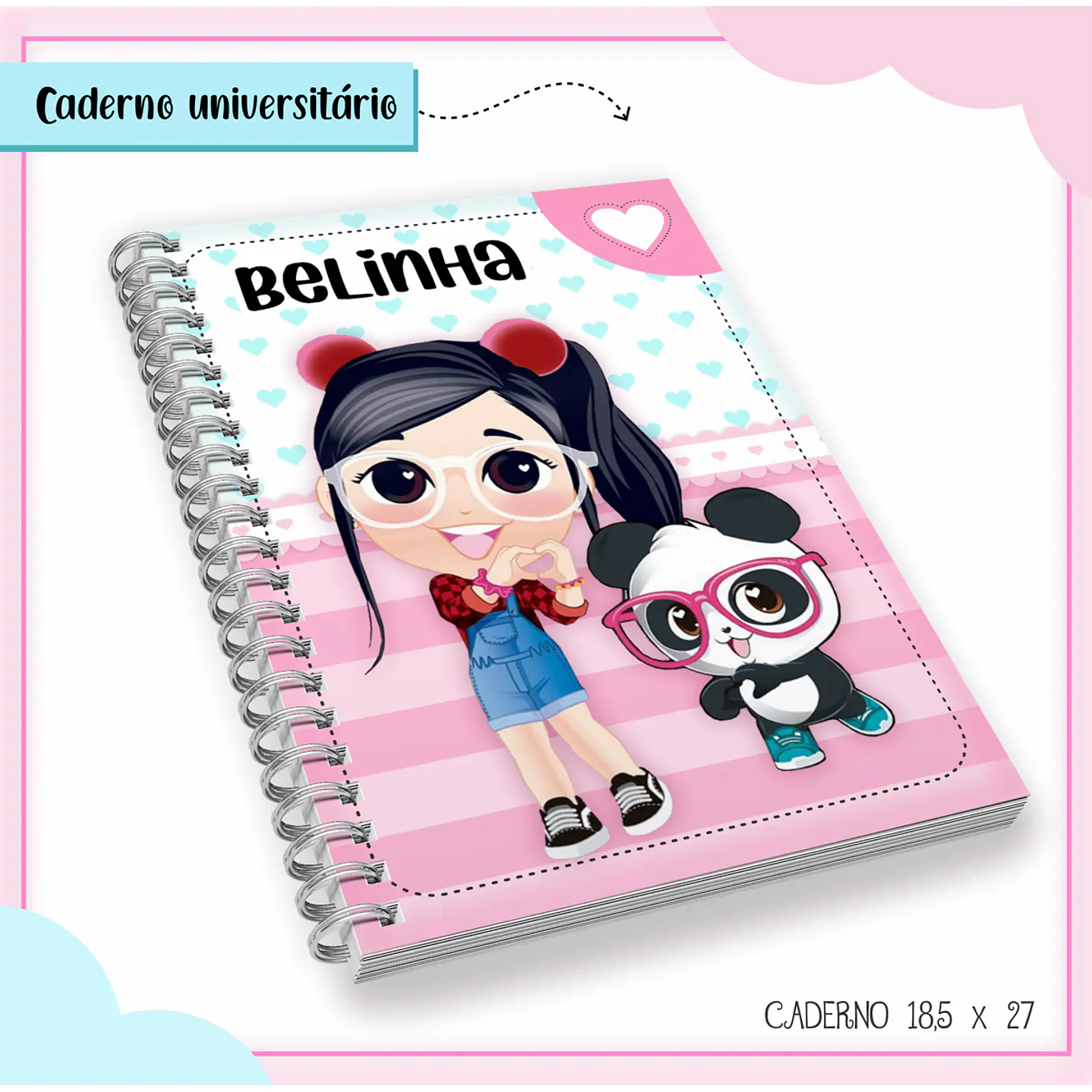 Pack Encadernação escolar Luluca - Volta as Aulas 8
