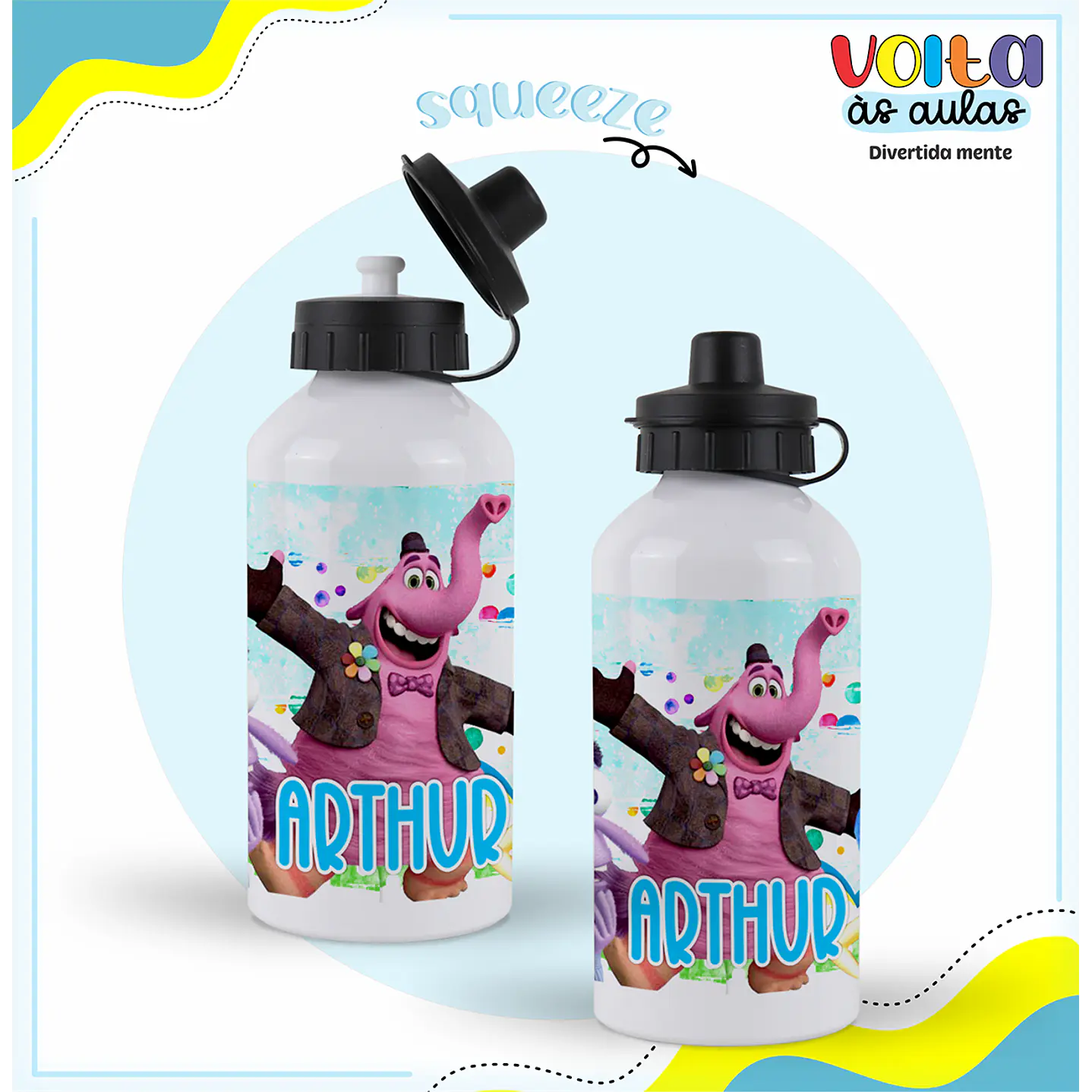 Kit Digital Encadernação Divertida Mente - Volta às Aulas  4