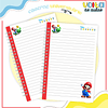 Kit Digital Encadernação Super Mario - Volta às Aulas