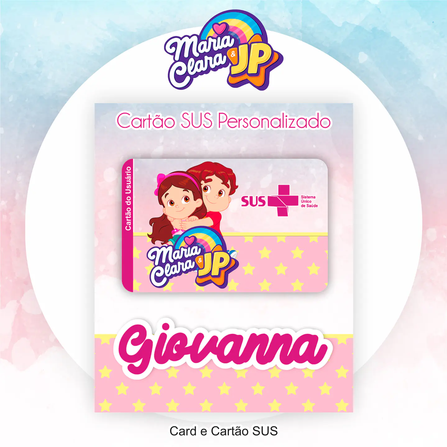 Kit Digital Encadernação Maria Clara e JP - Volta às Aulas 2