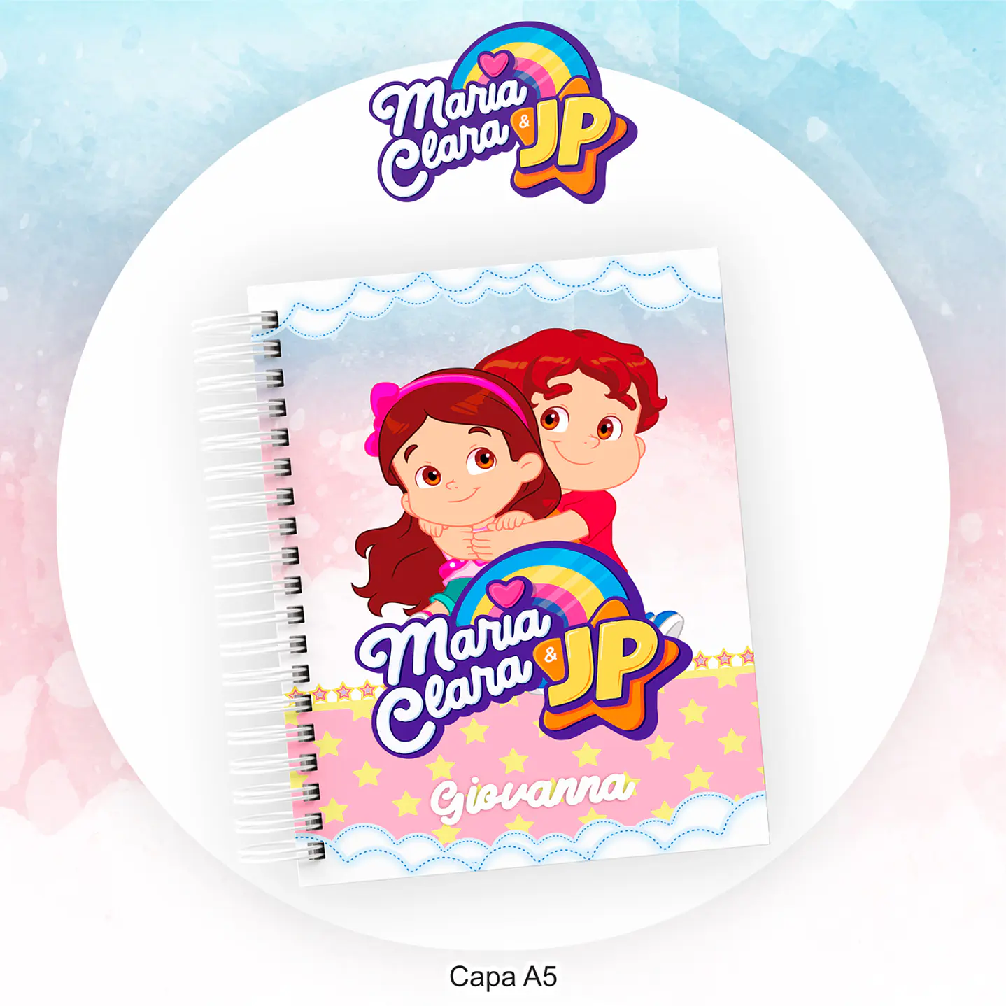 Kit Digital Encadernação Maria Clara e JP - Volta às Aulas 10