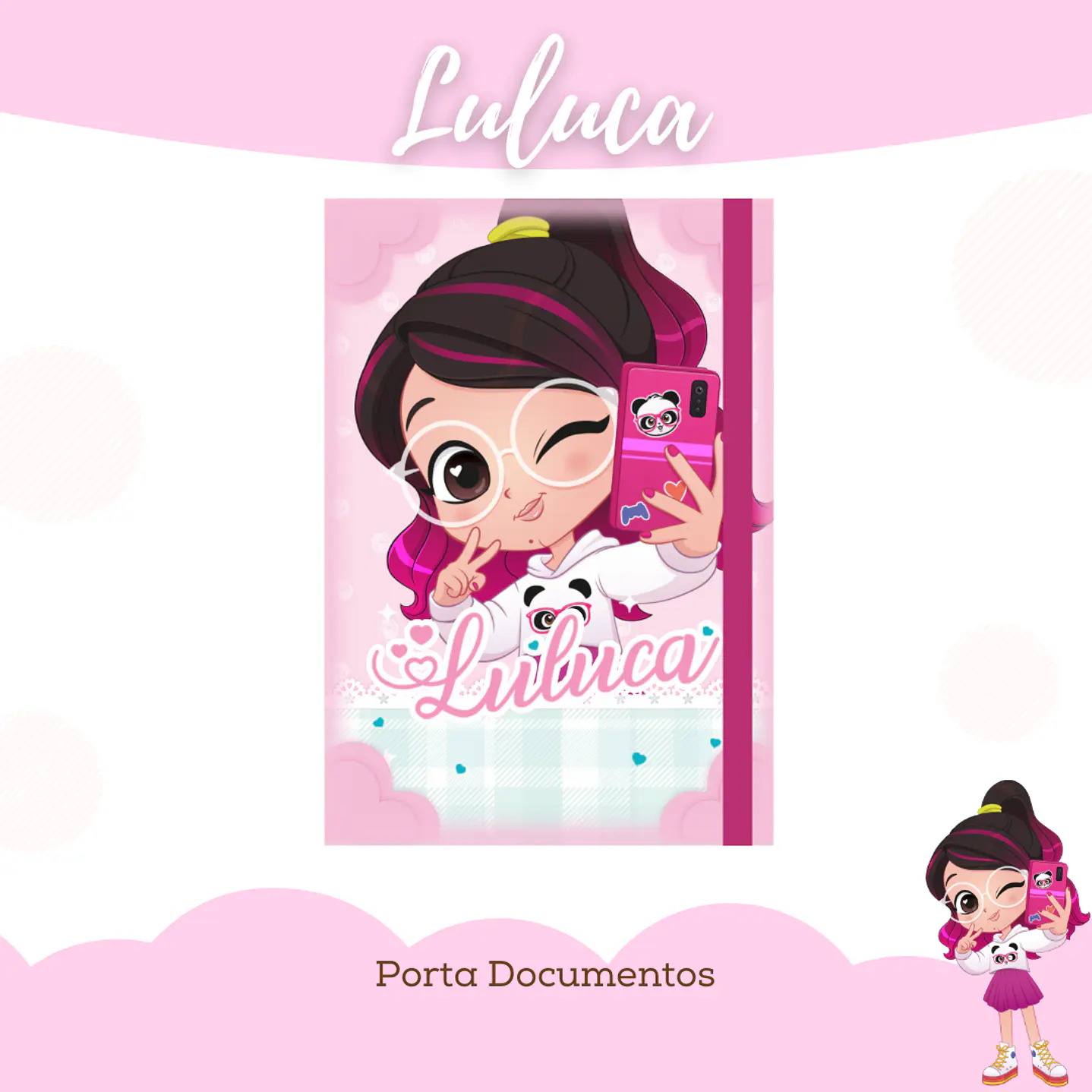 Kit Digital Encadernação Maternidade Luluca Rosa 3