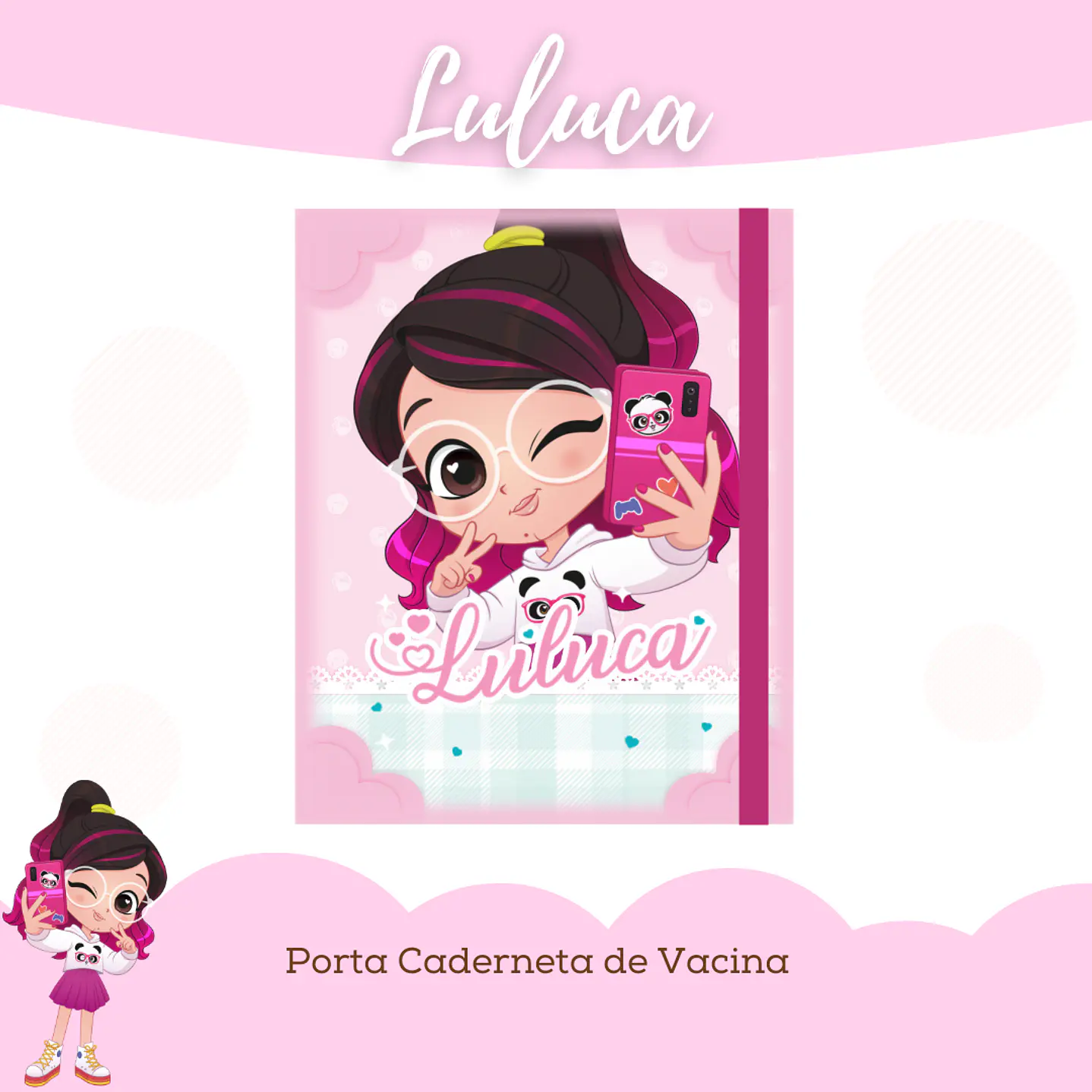 Kit Digital Encadernação Maternidade Luluca Rosa 4