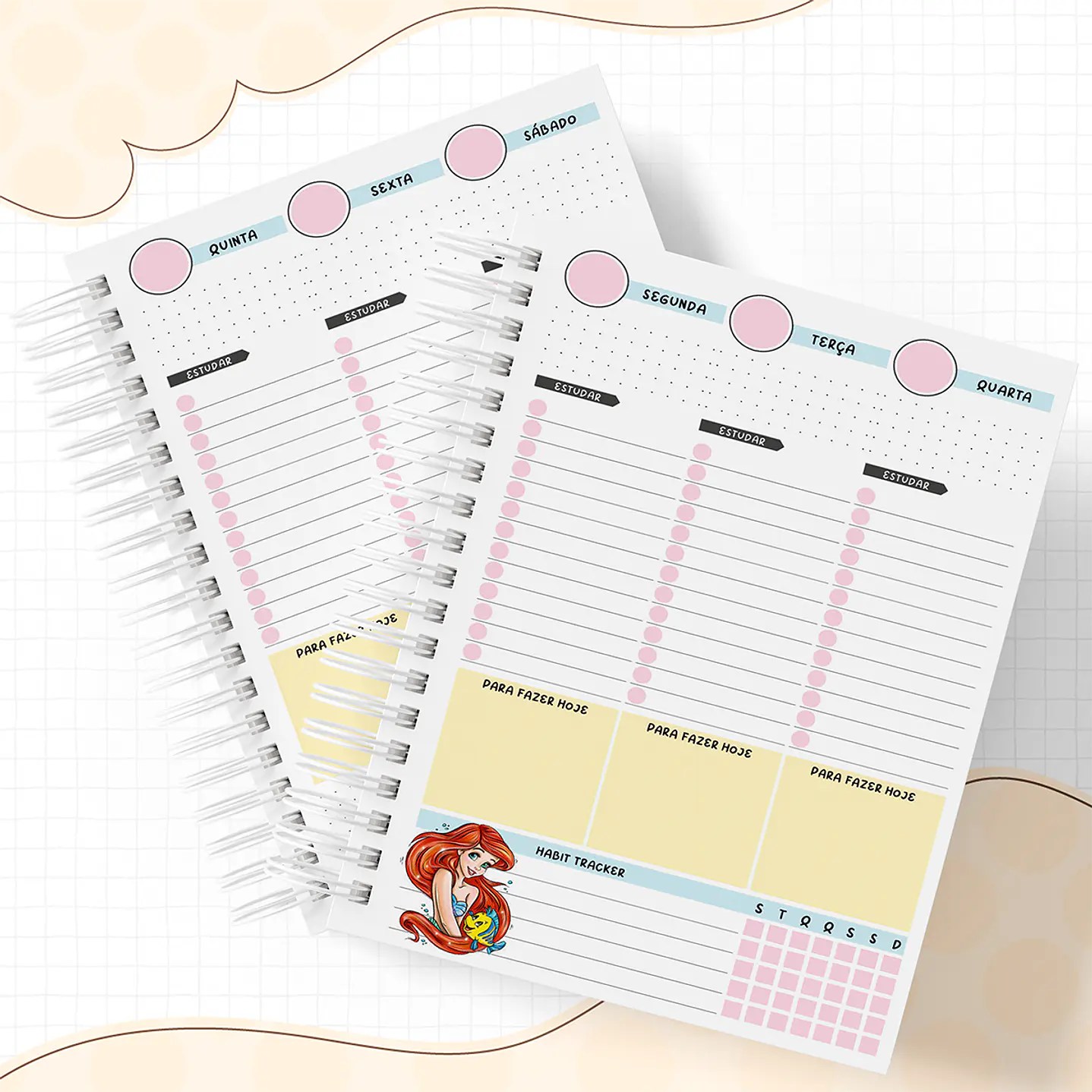 Kit Digital Agenda Permanente e Encadernação Ariel - Volta às Aulas 8