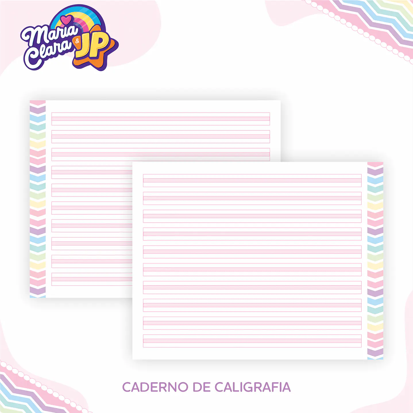 Kit Digital Encadernação Maria Clara e JP Menina - Volta às Aulas 2