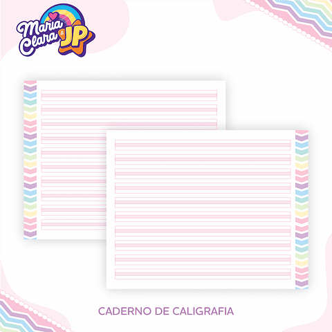 Kit Digital Encadernação Maria Clara e JP Menina - Volta às Aulas