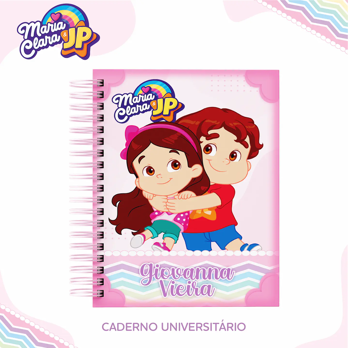 Kit Digital Encadernação Maria Clara e JP Menina - Volta às Aulas 5