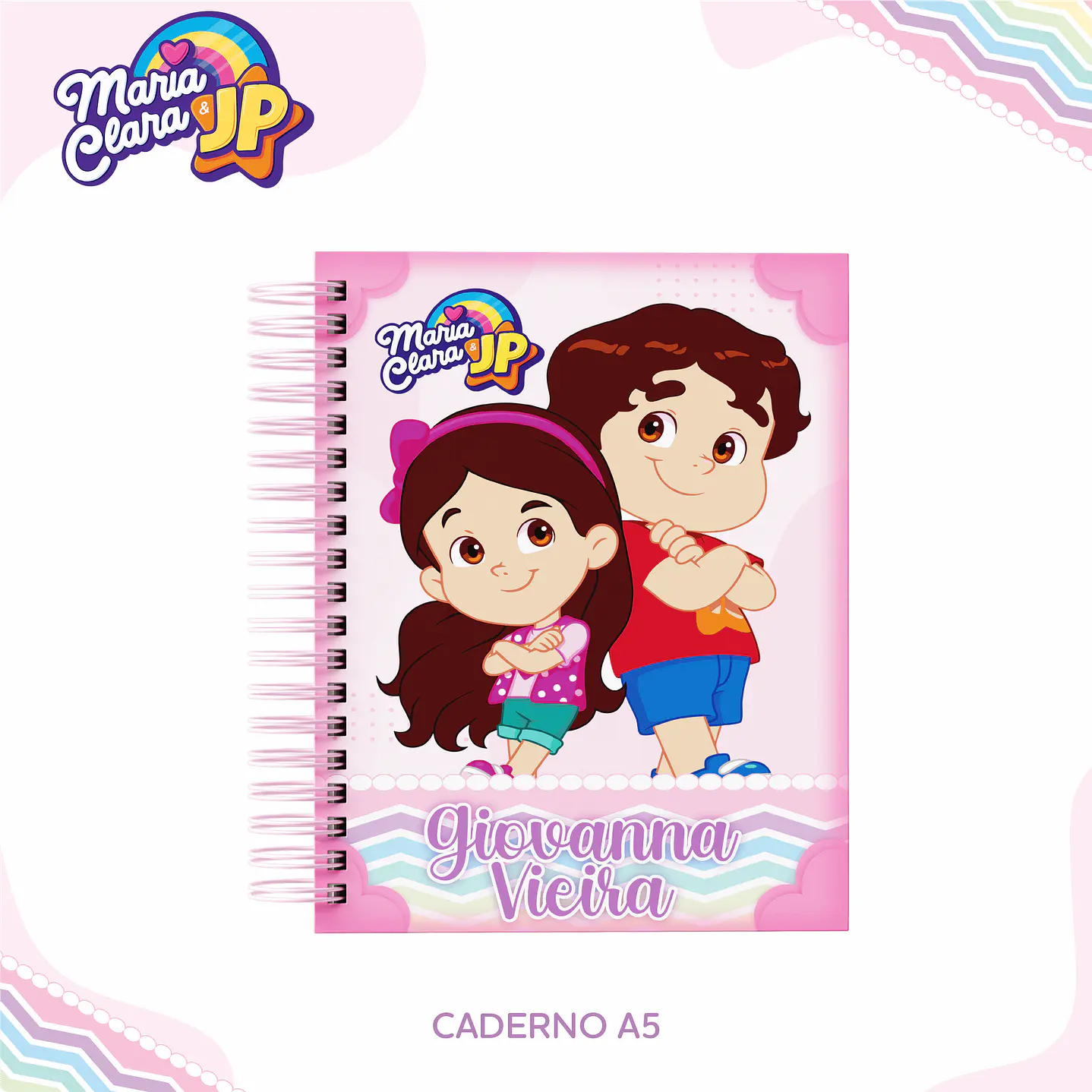 Kit Digital Encadernação Maria Clara e JP Menina - Volta às Aulas 6