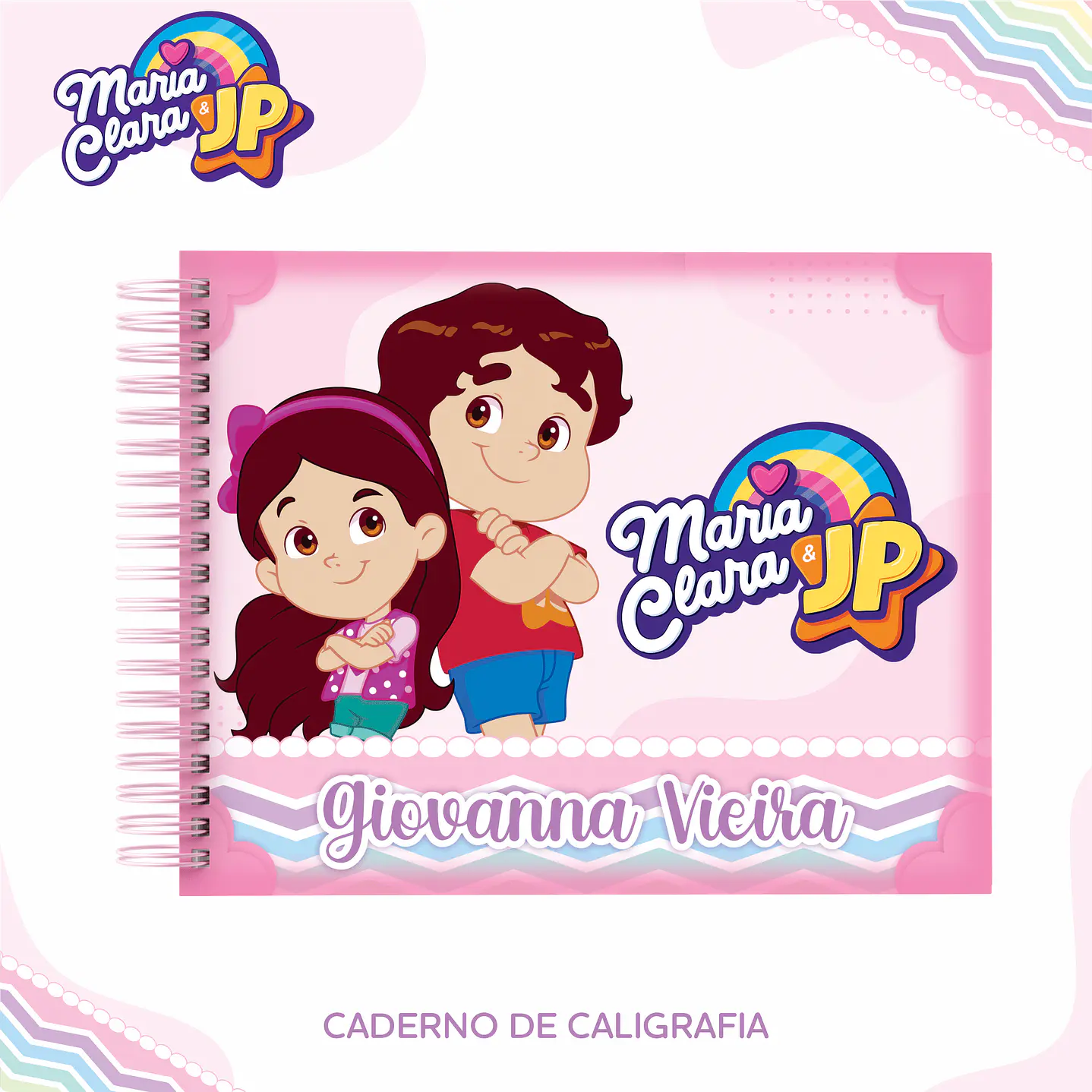 Kit Digital Encadernação Maria Clara e JP Menina - Volta às Aulas 8