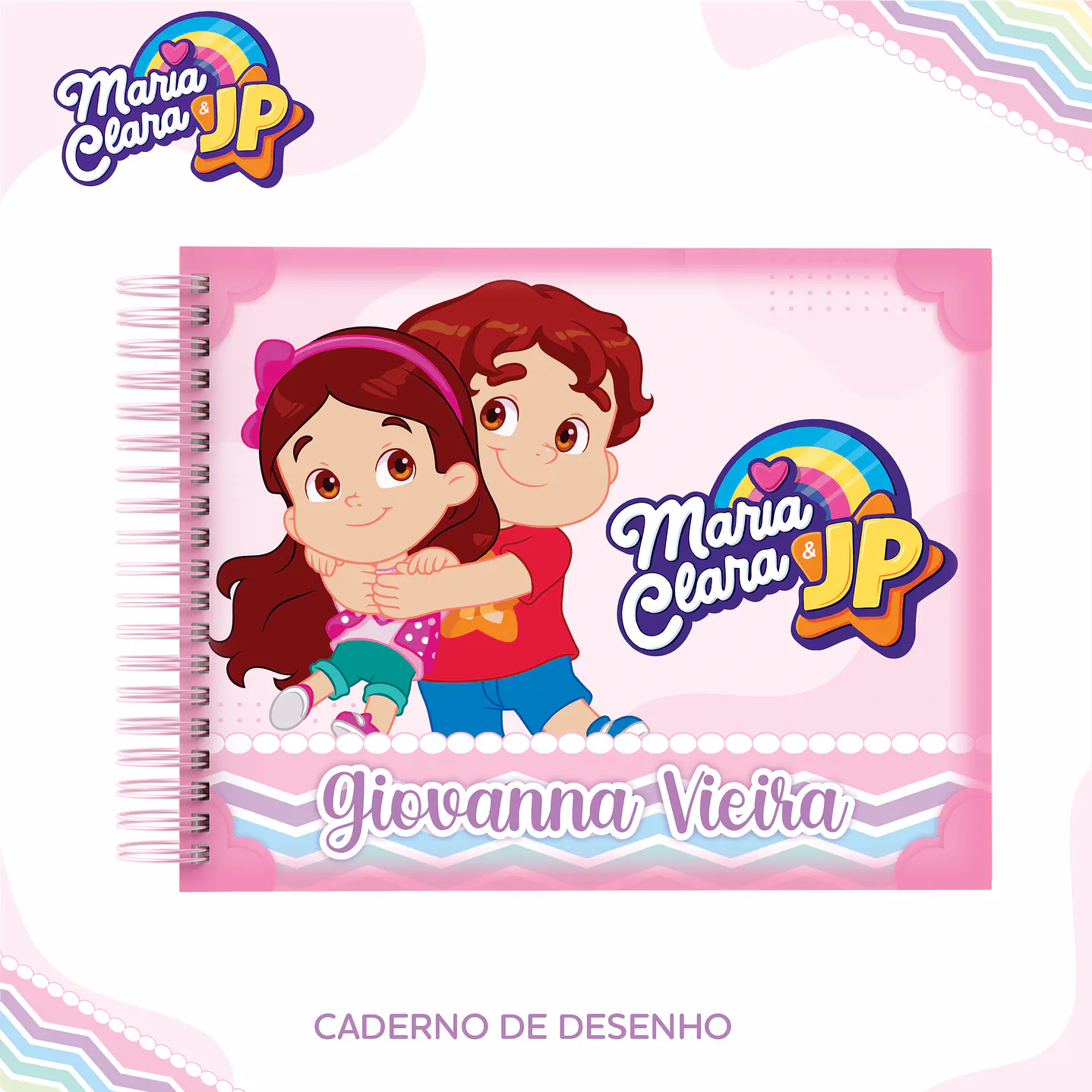 Kit Digital Encadernação Maria Clara e JP Menina - Volta às Aulas 9