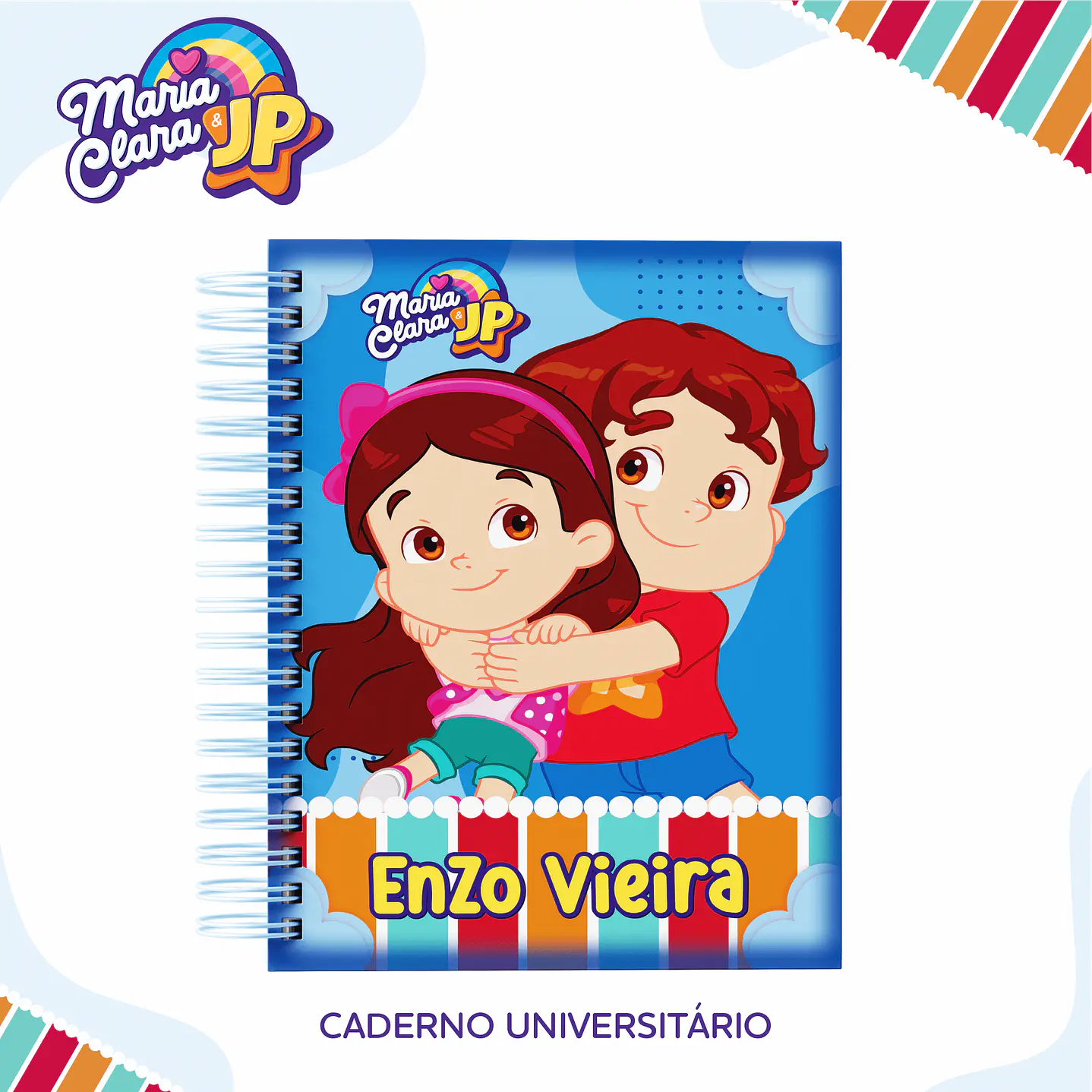 Kit Digital Encadernação Maria Clara e JP Menino - Volta às Aulas  6
