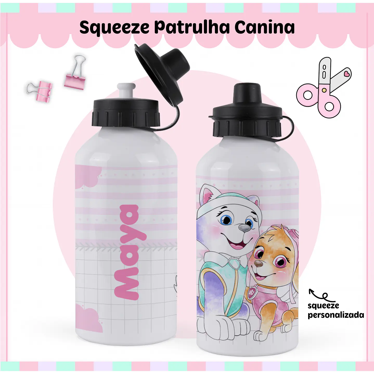 Kit Digital Encadernação Patrulha Canina Menina - Volta às Aulas  9