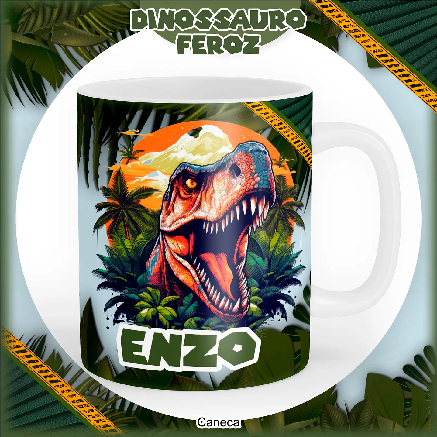 Kit Digital Encadernação Dinossauro 10