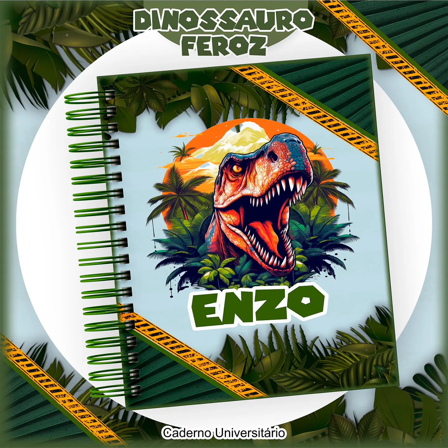 Kit Digital Encadernação Dinossauro 11