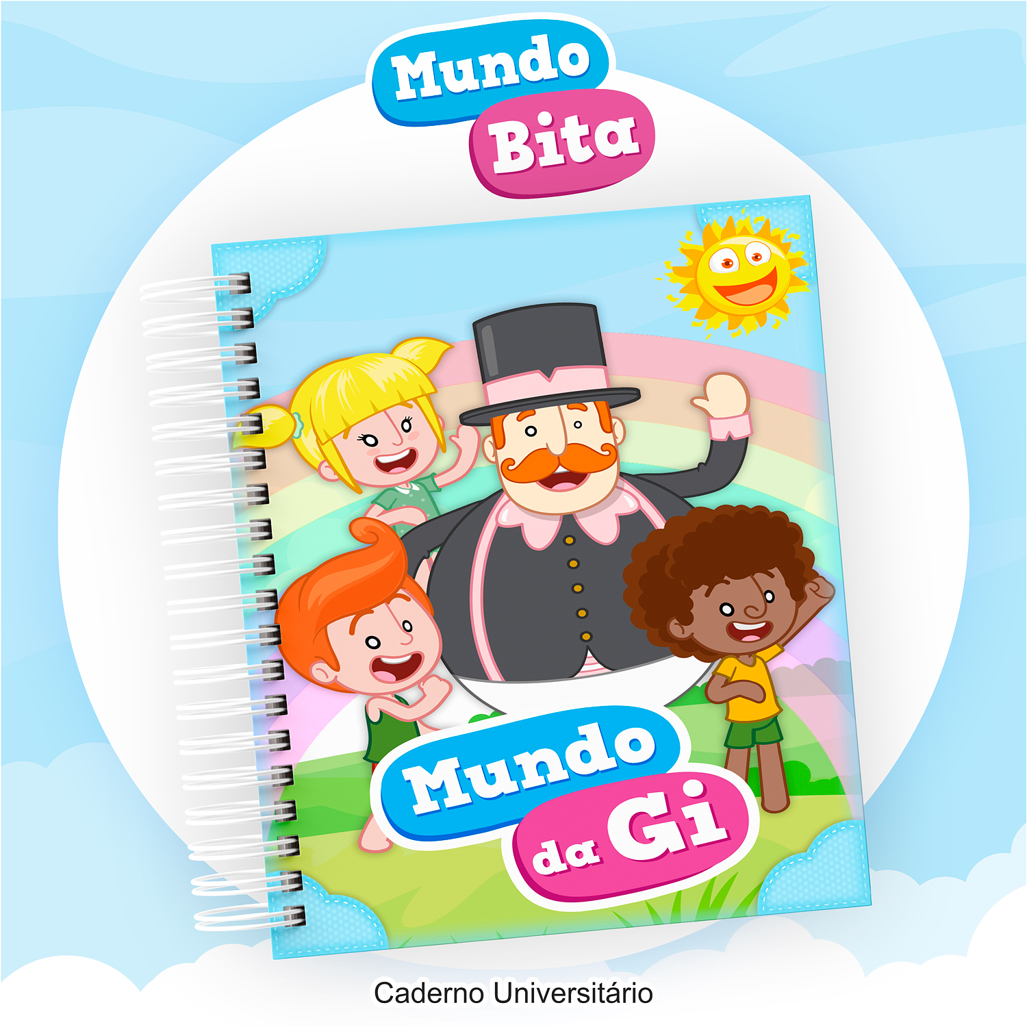 Kit Digital Encadernação e Etiqueta Escolar Mundo Bita  5