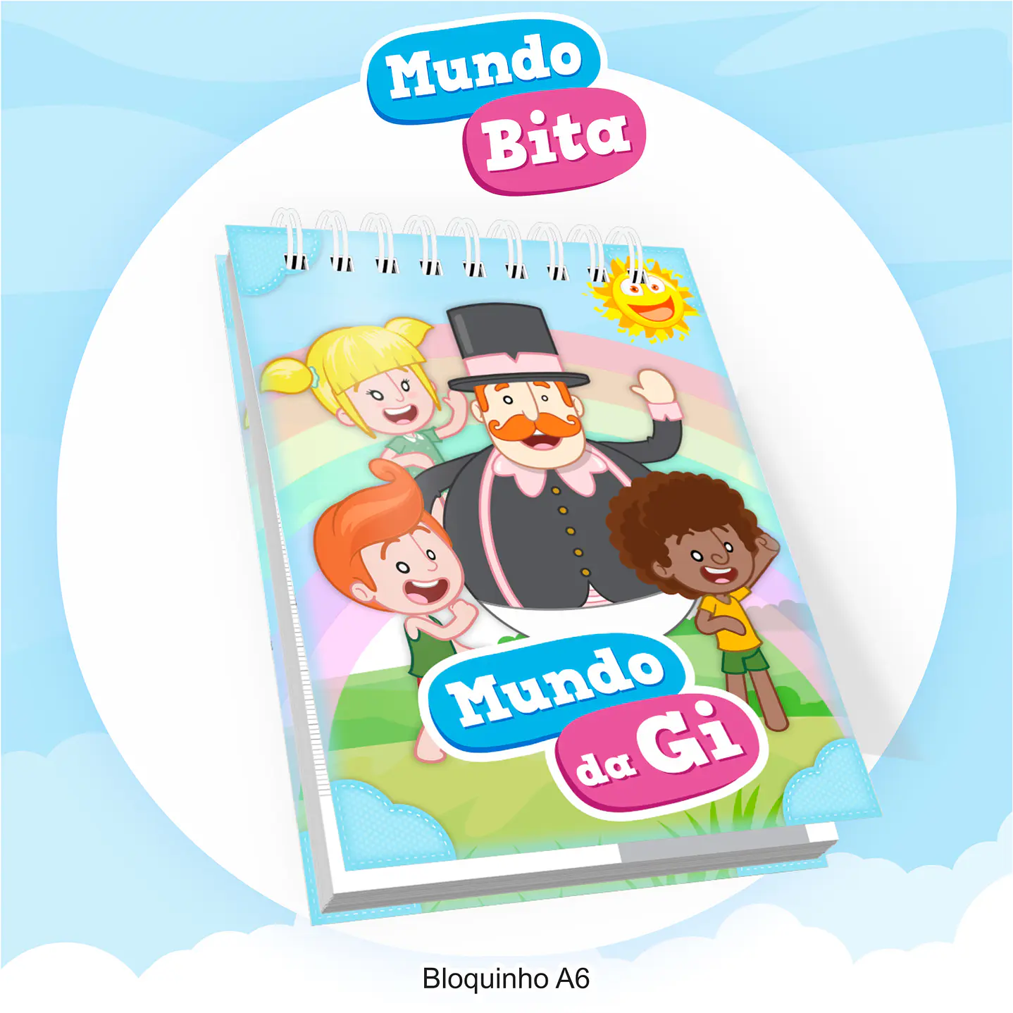 Kit Digital Encadernação e Etiqueta Escolar Mundo Bita  7