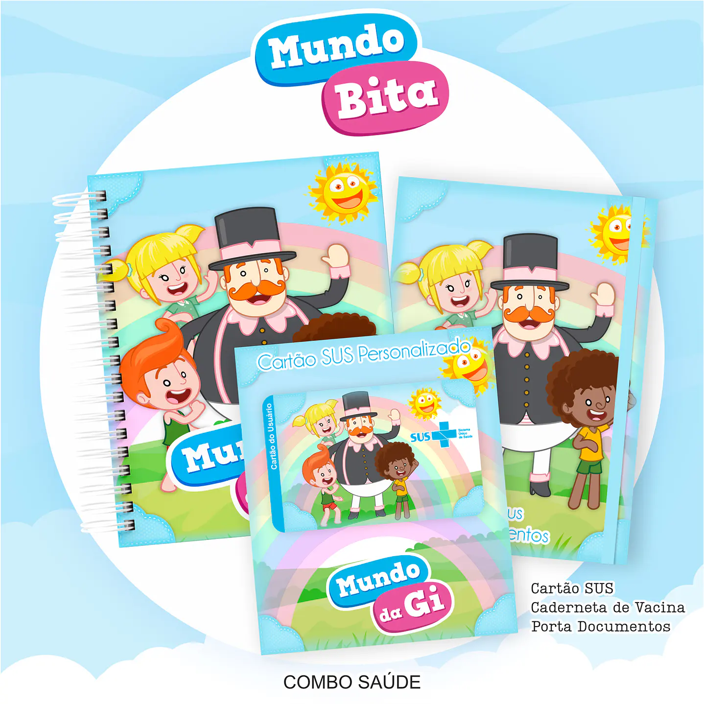 Kit Digital Encadernação e Etiqueta Escolar Mundo Bita  8