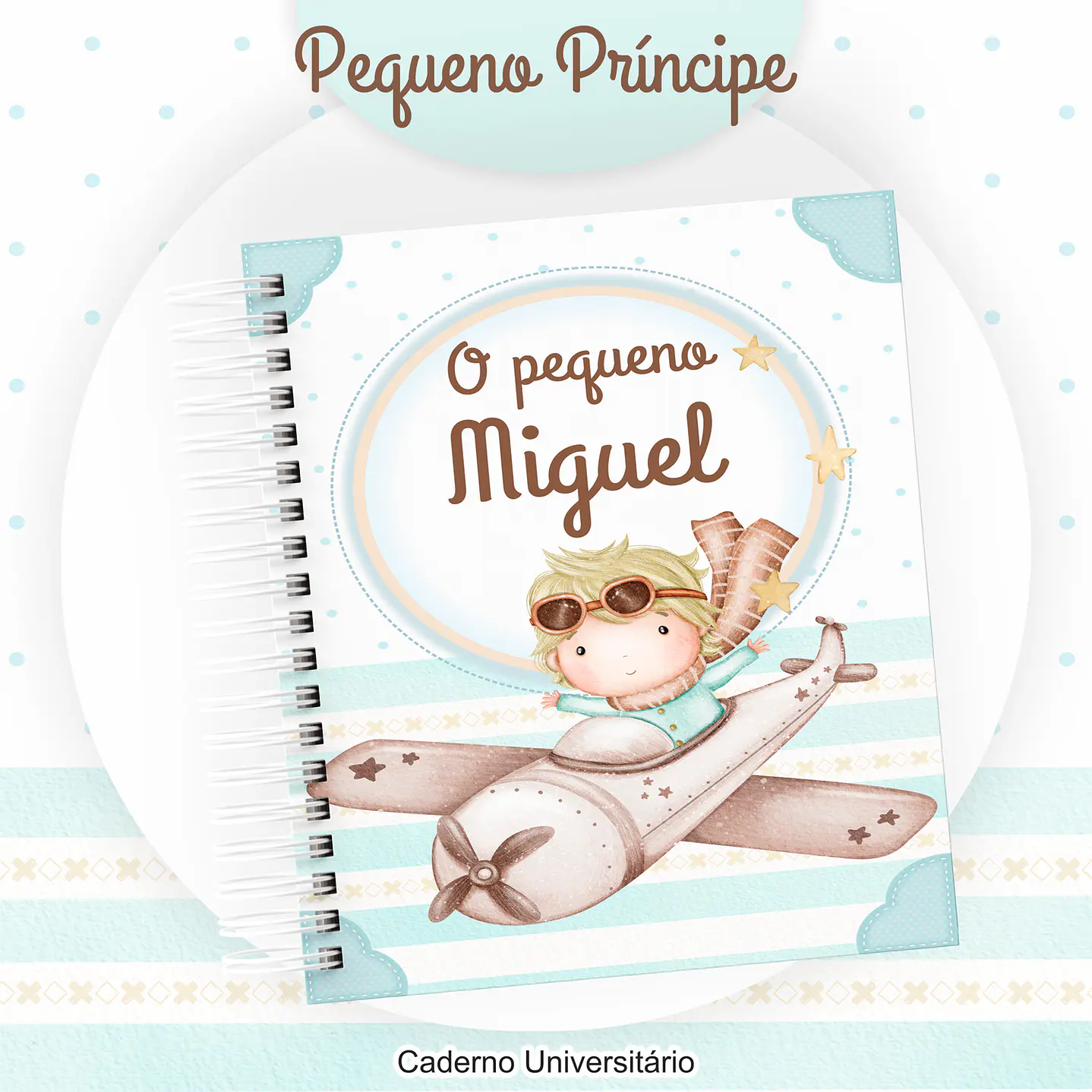 Kit Digital Encadernação e Etiqueta Pequeno Príncipe - Volta às Aulas 5