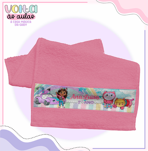 Kit Digital Etiqueta Escolar A Casa Mágica da Gabby Aquarela