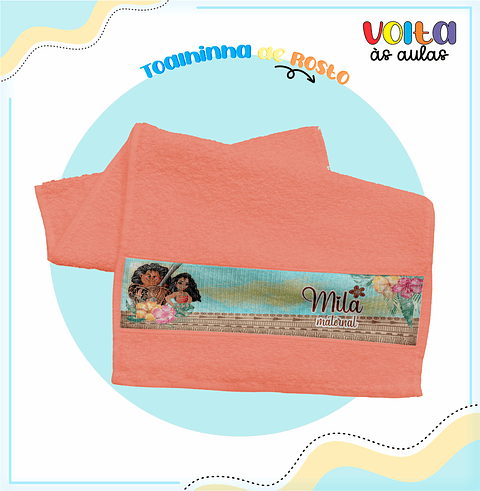 Kit Digital Arquivo de Corte Etiqueta Escolar Moana 