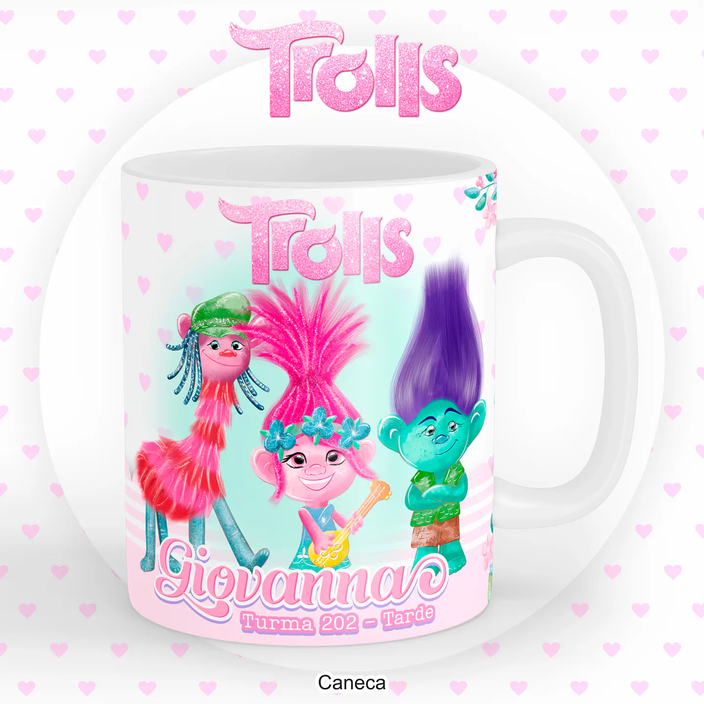 Kit Digital Encadernação e Etiqueta Escolar Trolls - Volta às Aulas 7