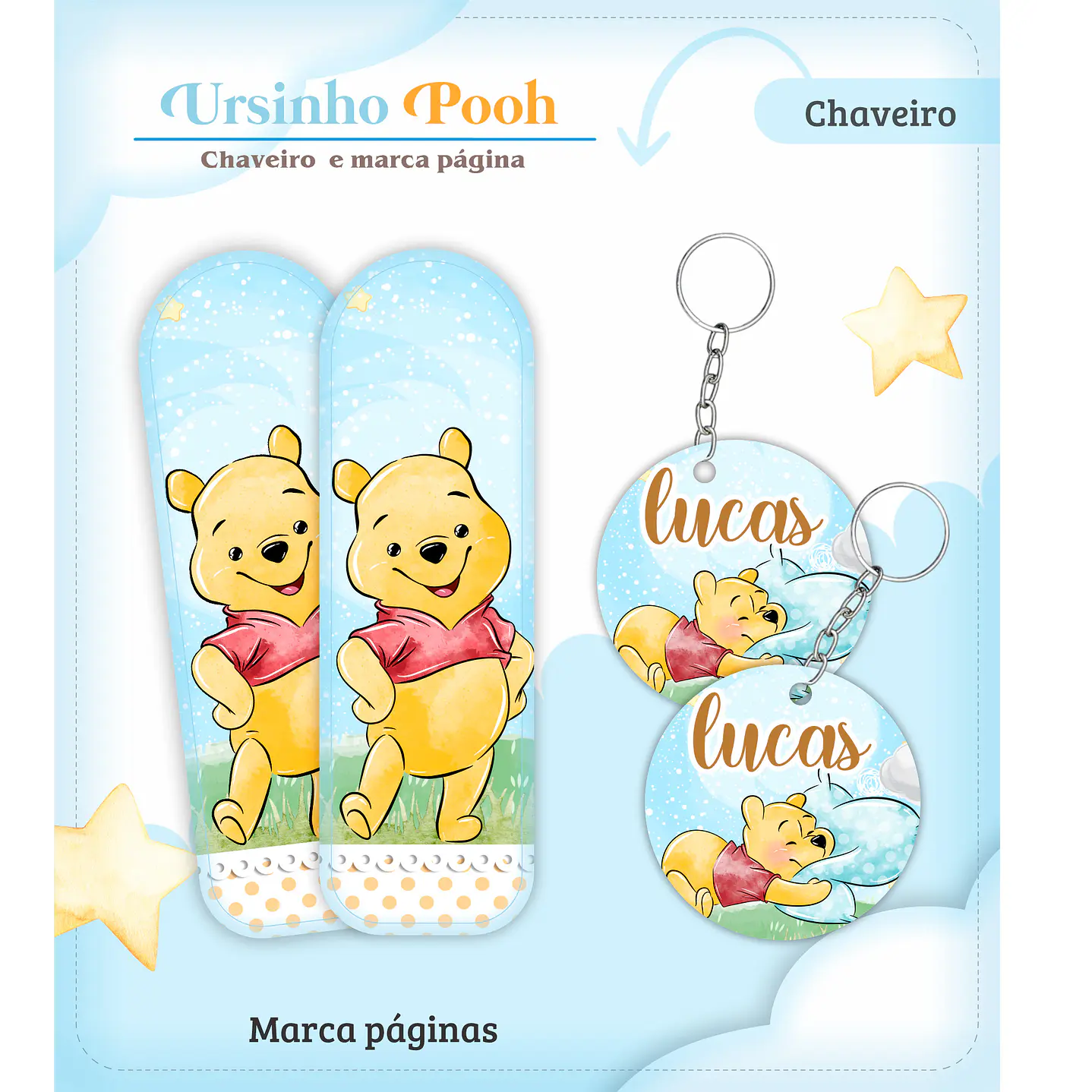 Kit Digital Caderneta de Vacina Ursinho Pooh 2
