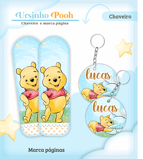 Kit Digital Caderneta de Vacina Ursinho Pooh