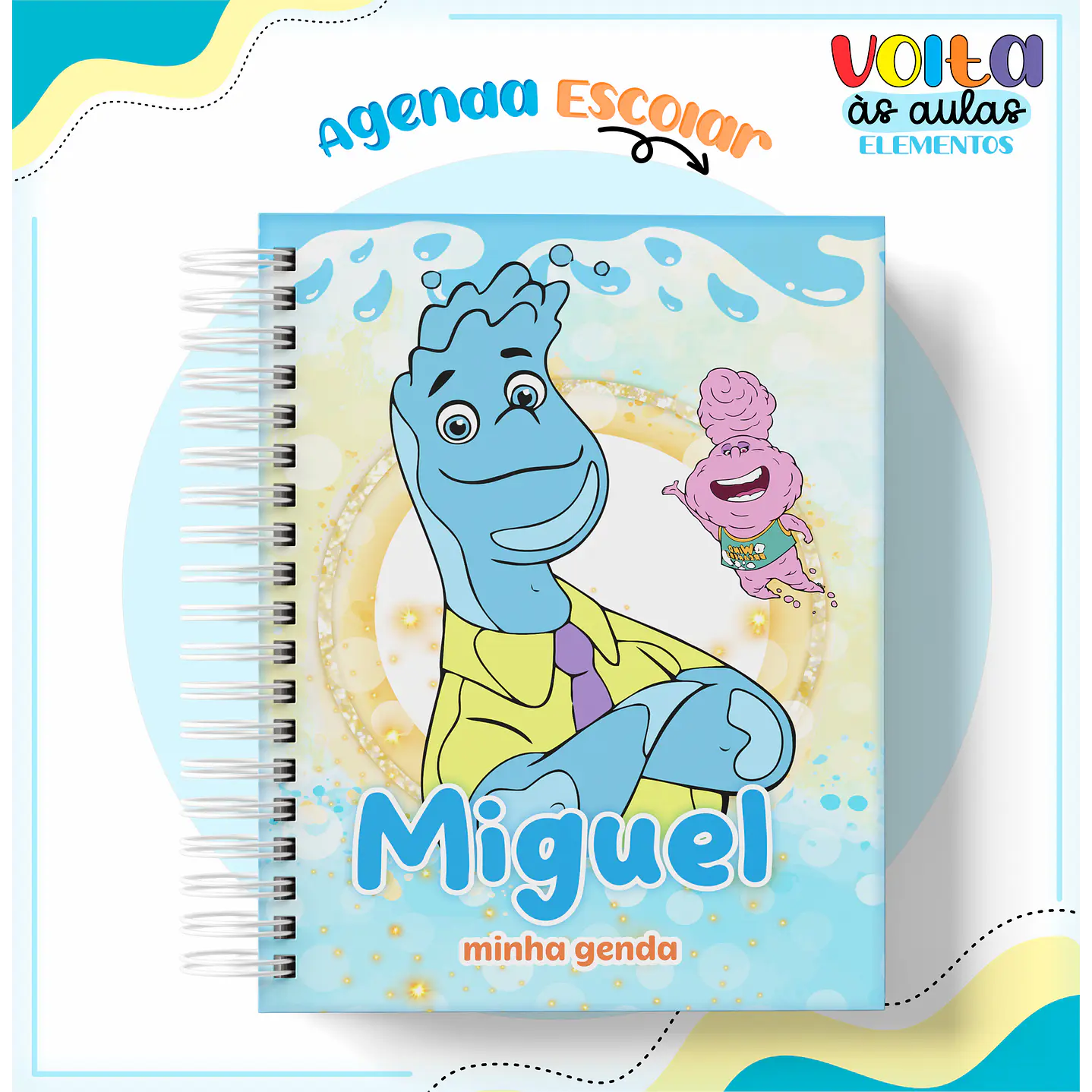 Kit Digital Encadernação Elementos - Volta às Aulas 13