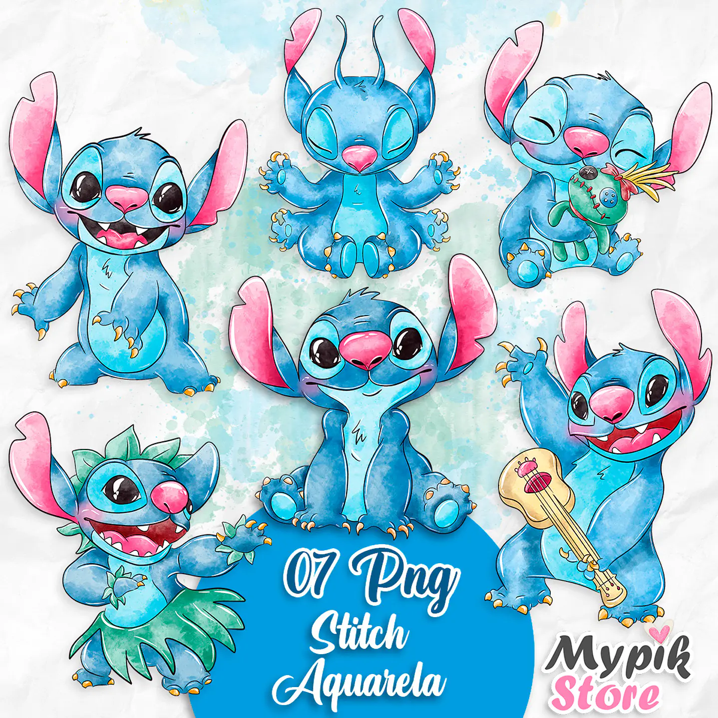 Kit Digital Stitch Aquarela 1