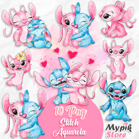 Kit Digital Stitch e Angel Aquarela 